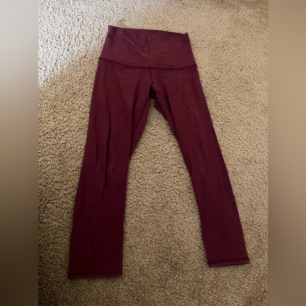 Lululemon cropped red leggings